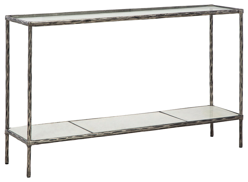 Ryandale Antique Pewter Finish Console Sofa Table