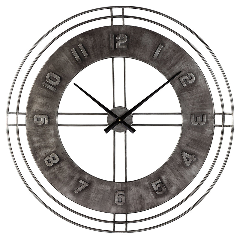 Ana Sofia Antique Gray Wall Clock