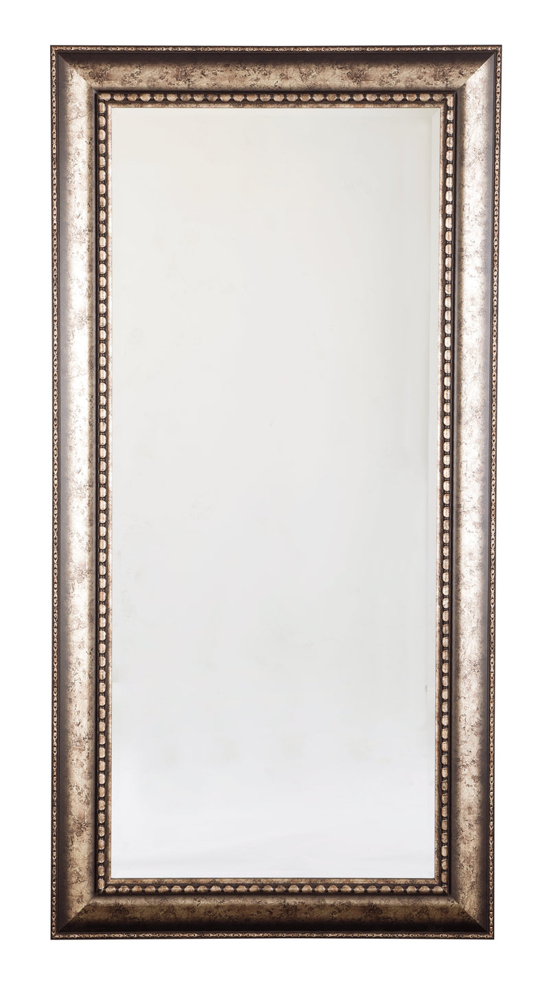 Dulal Antique Silver Finish Floor Mirror