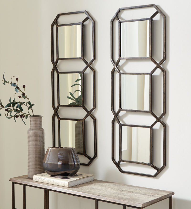 Savane Antique Gold Finish Accent Mirror