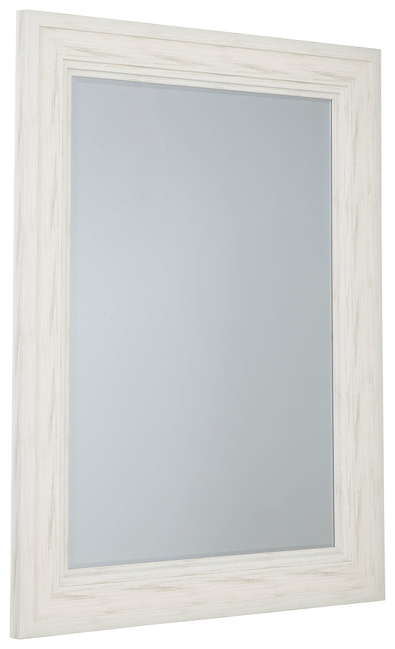 Jacee Antique White Accent Mirror