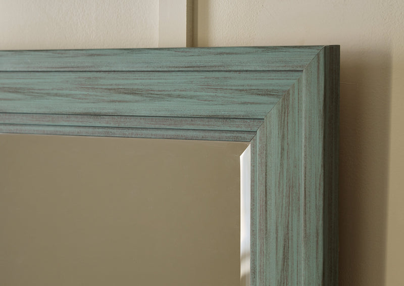 Jacee Antique Teal Accent Mirror