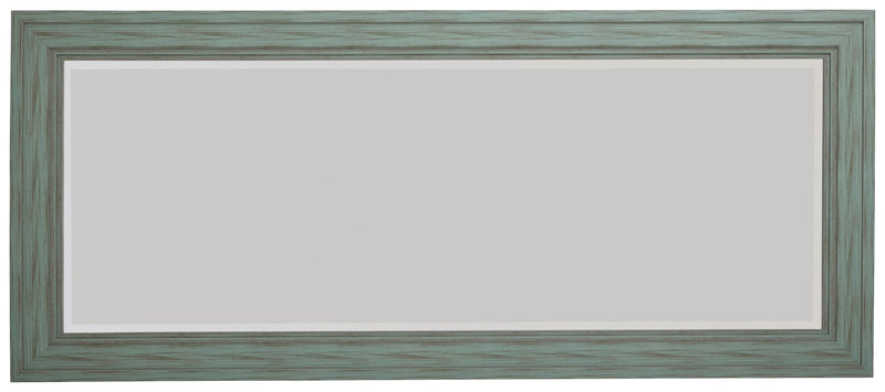 Jacee Antique Teal Floor Mirror