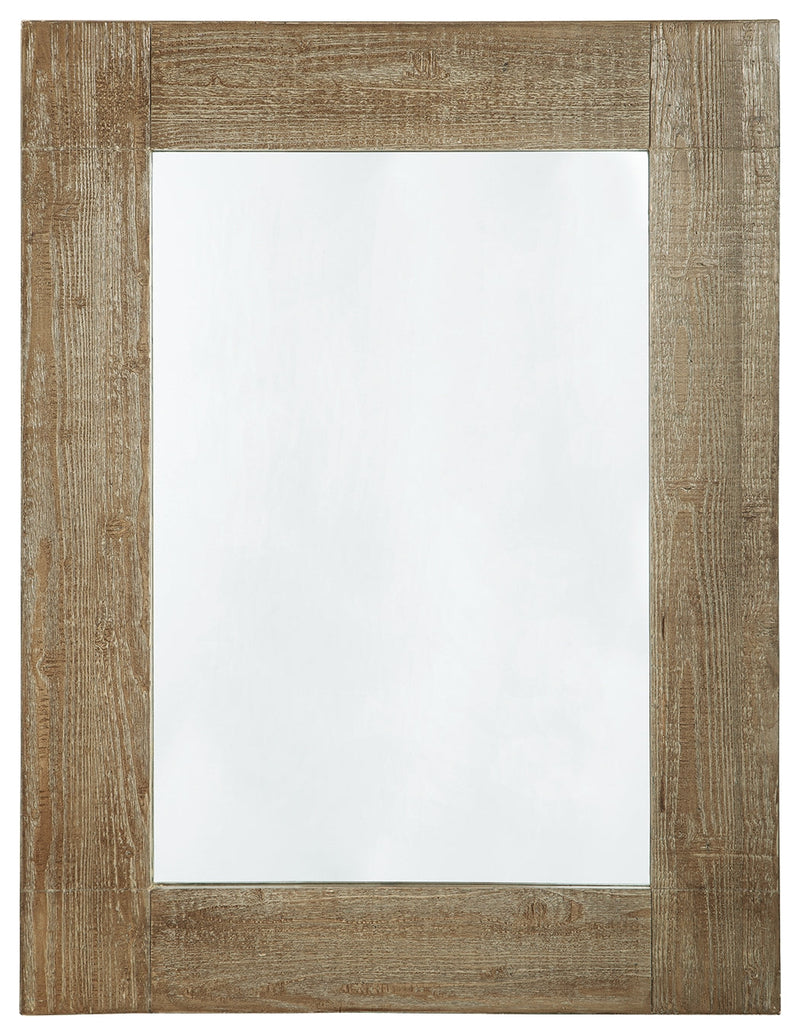 Waltleigh Distressed Brown Accent Mirror