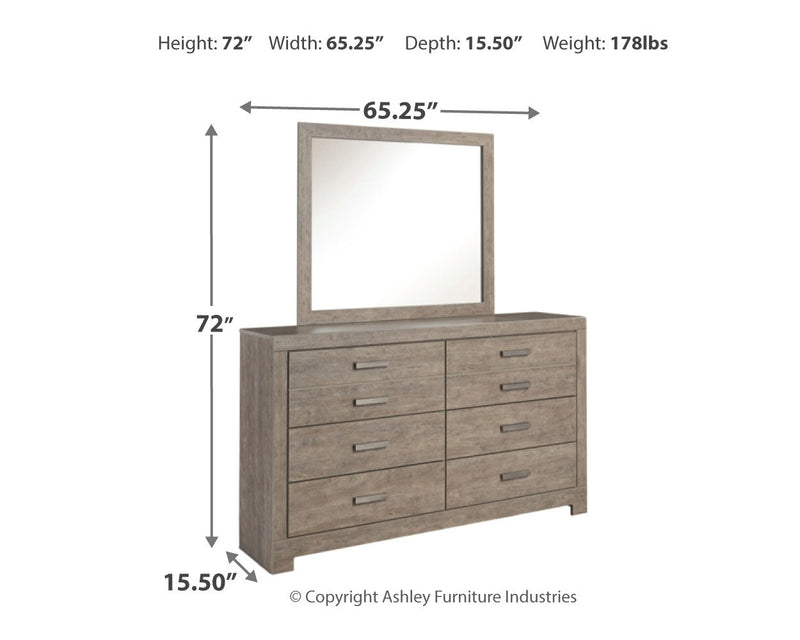 Culverbach Gray Dresser And Mirror