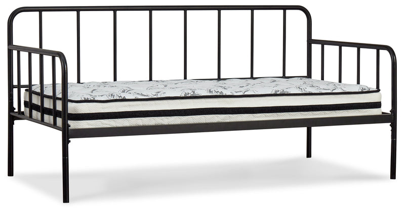 Trentlore Black Twin Metal Day Bed With Platform