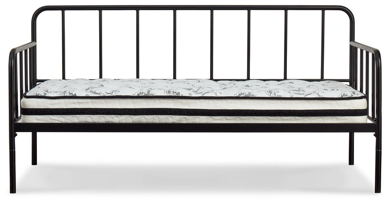 Trentlore Black Twin Metal Day Bed With Platform