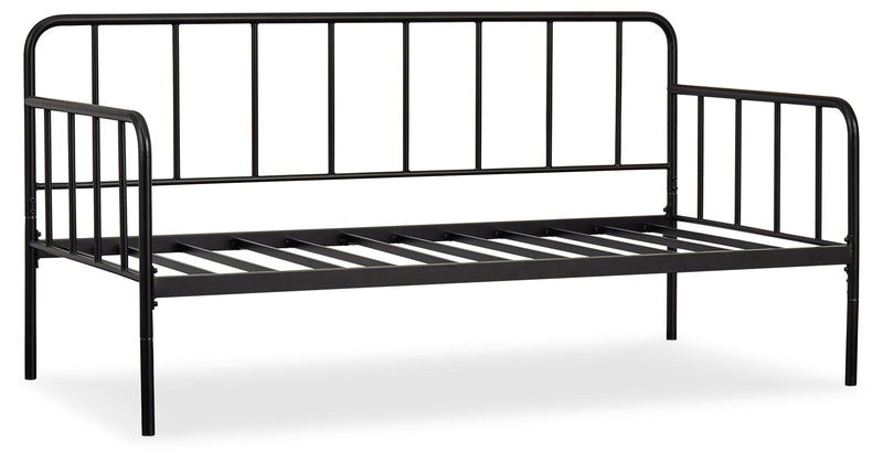 Trentlore Black Twin Metal Day Bed With Platform