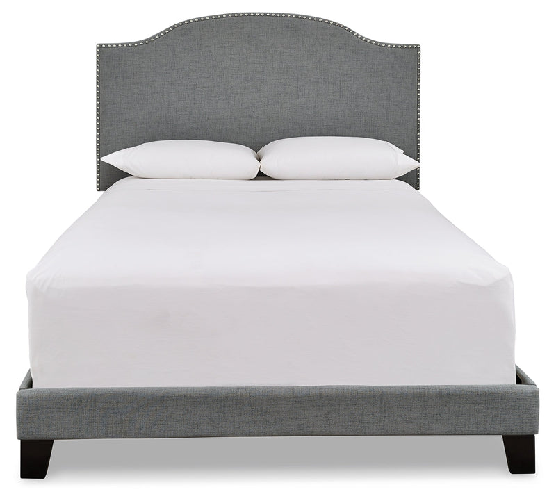 Adelloni Gray King Upholstered Bed