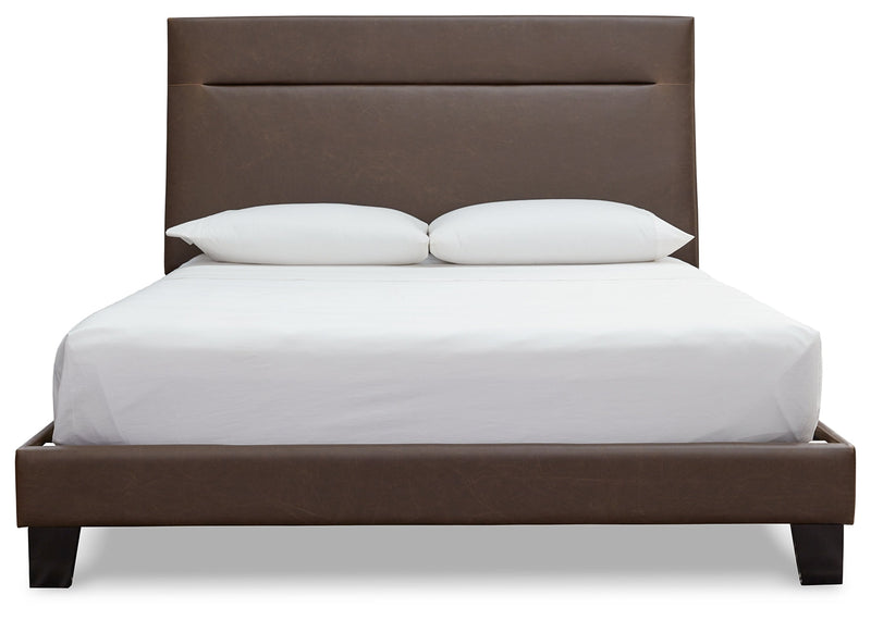 Adelloni Brown King Upholstered Bed