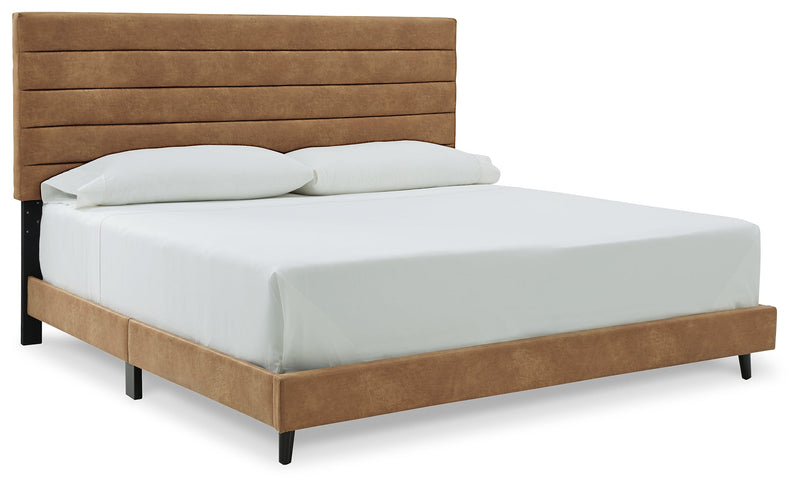 Vintasso Brown King Upholstered Bed