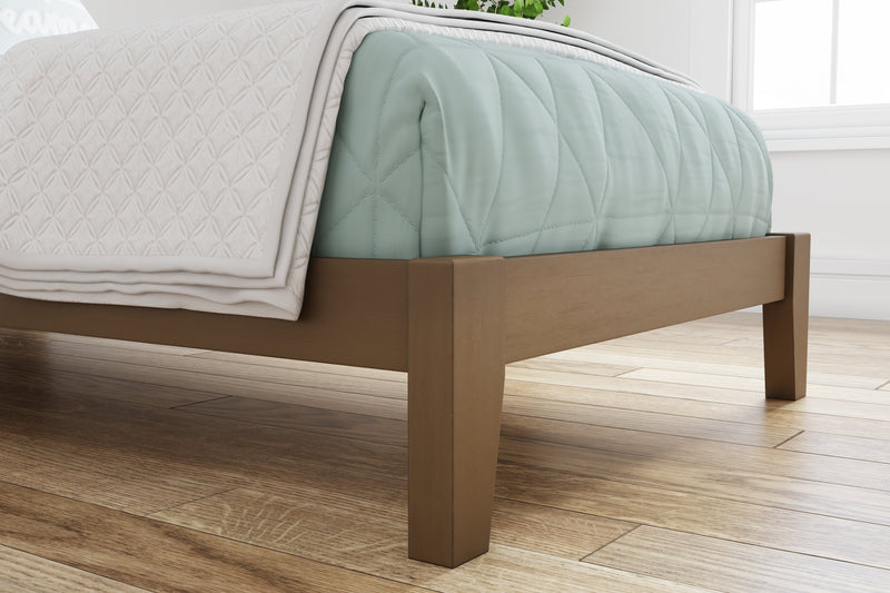 Tannally Light Brown Twin Platform Bed