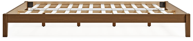 Tannally Light Brown King Platform Bed