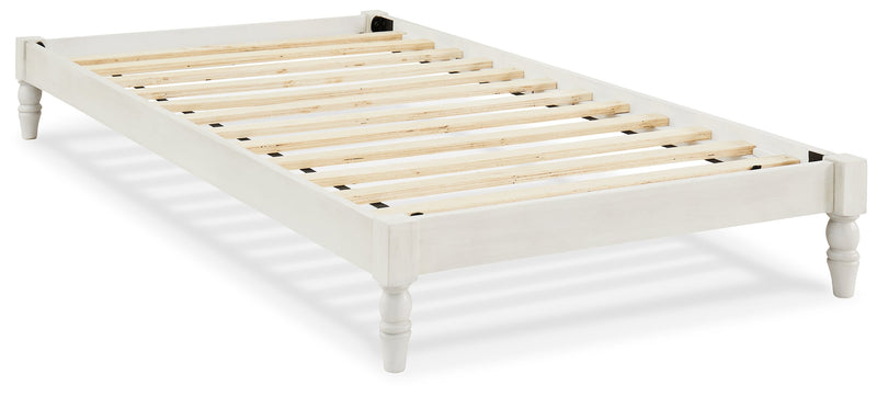 Tannally White Twin Platform Bed