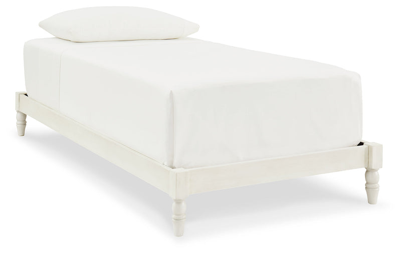 Tannally White Twin Platform Bed