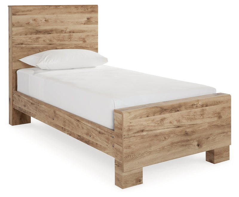 Hyanna Tan Brown Twin Panel Bed