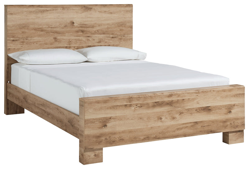 Hyanna Tan King Panel Bed
