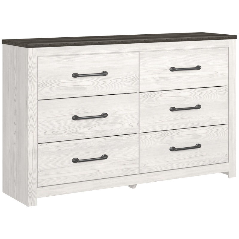 Gerridan White Gray Dresser And Mirror