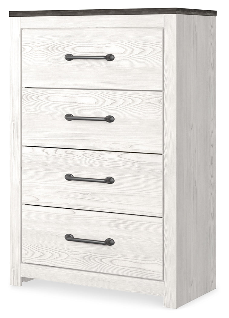 Gerridan White Gray Chest Of Drawers