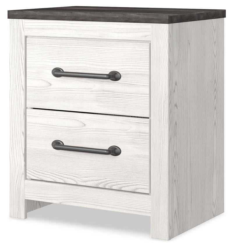 Gerridan White Gray Nightstand