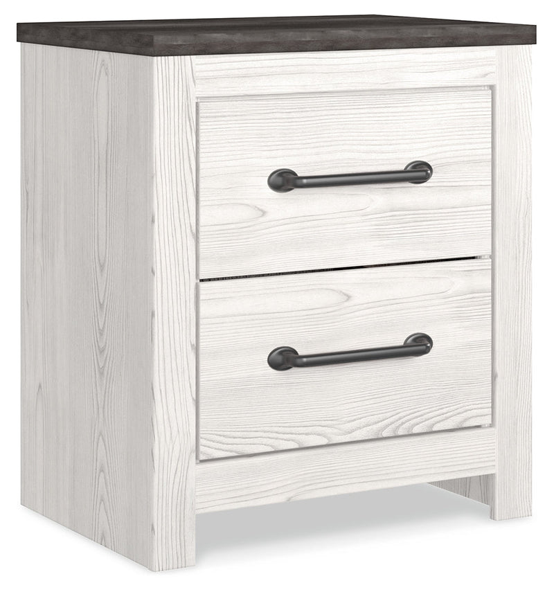 Gerridan White Gray Nightstand