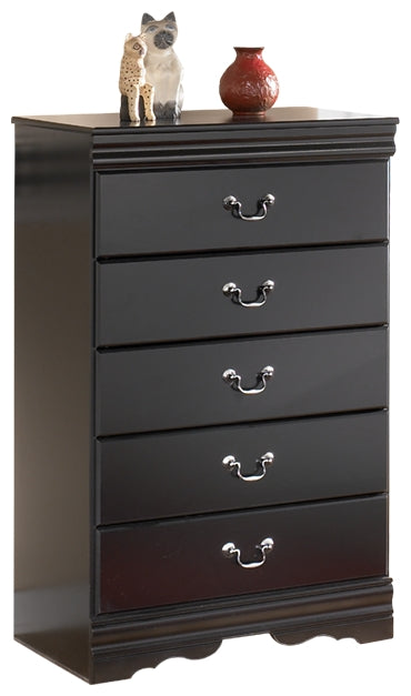 Huey Vineyard Black Chest Of Drawers