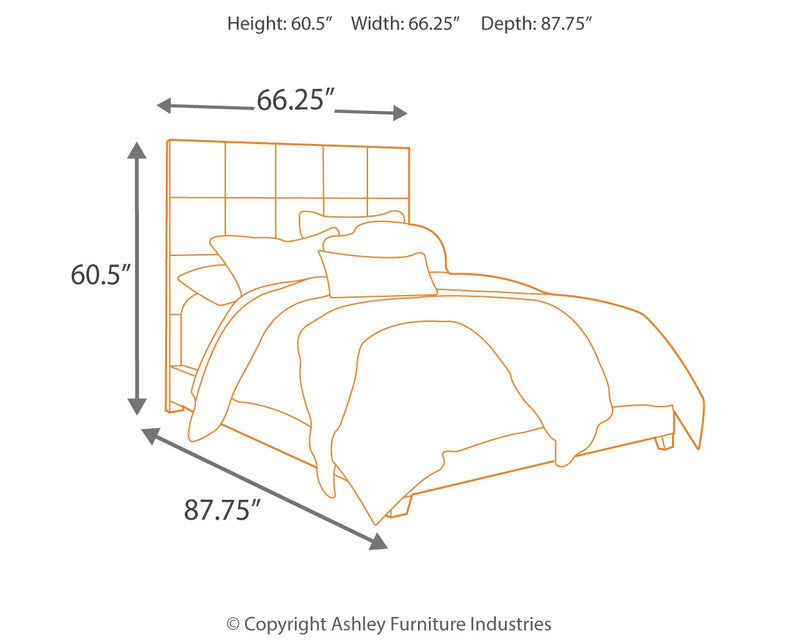 Dolante Gray Queen Upholstered Bed