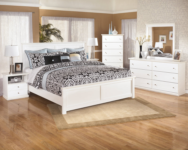 Bostwick Shoals White King Panel Bed