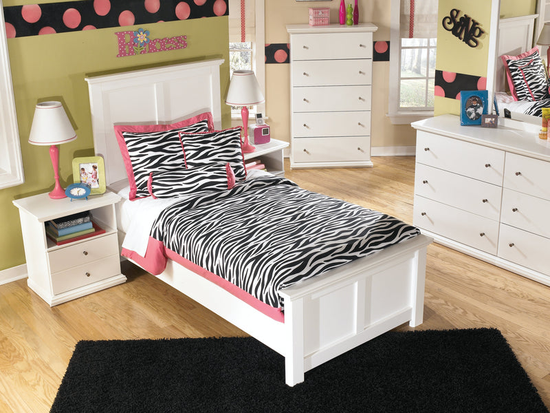 Bostwick Shoals White Twin Panel Bed