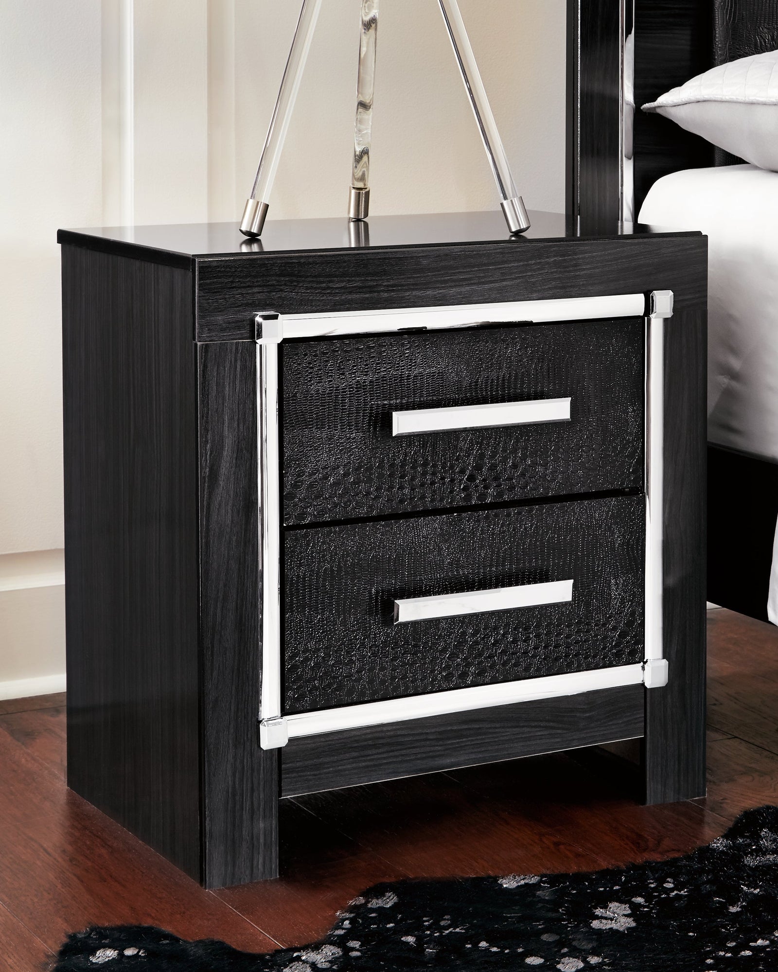 Kaydell Black Nightstand