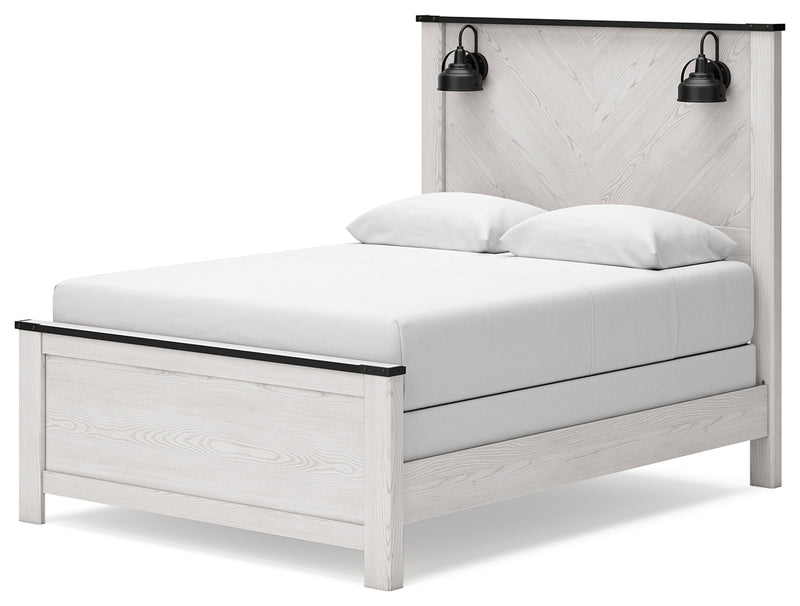 Schoenberg White Queen Panel Bed