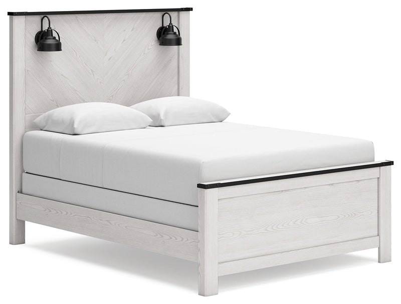 Schoenberg White Queen Panel Bed