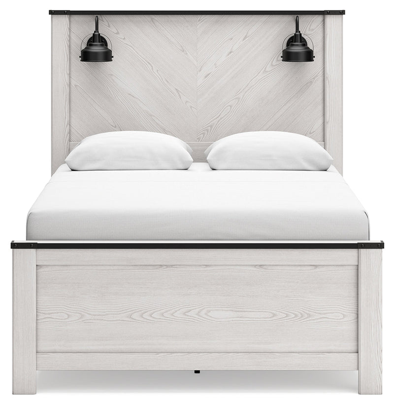 Schoenberg White Queen Panel Bed