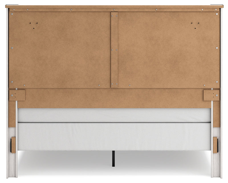 Schoenberg White King Panel Bed