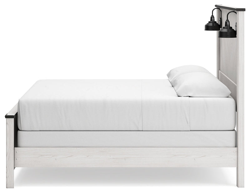 Schoenberg White King Panel Bed