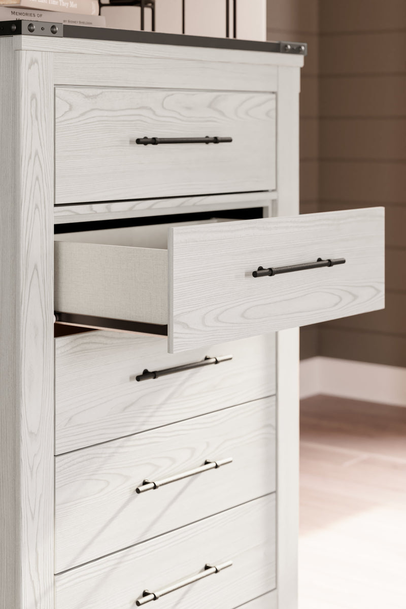 Schoenberg White Chest Of Drawers