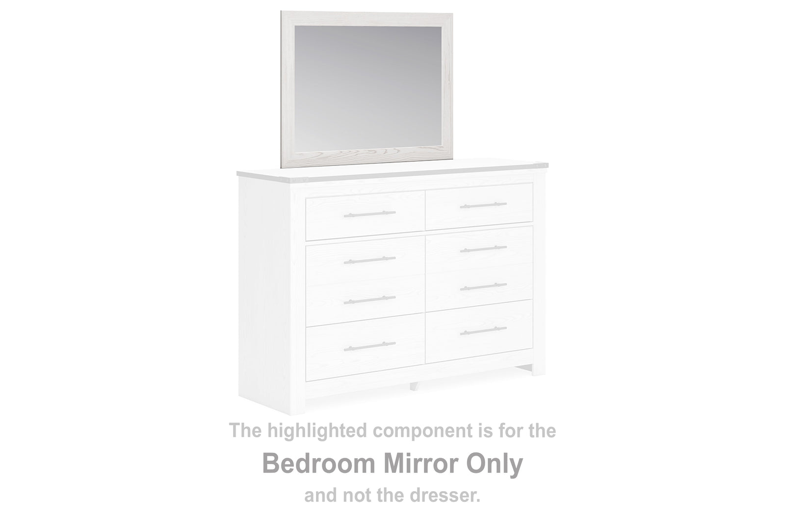 Schoenberg White Bedroom Mirror