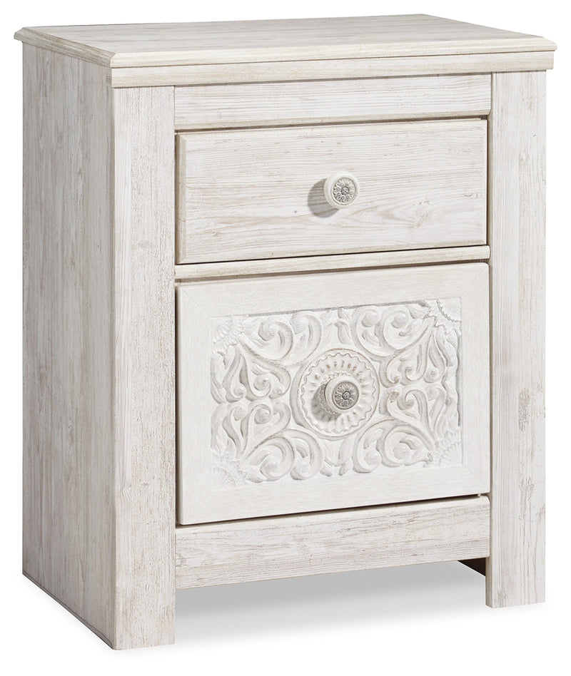 Paxberry Whitewash Nightstand