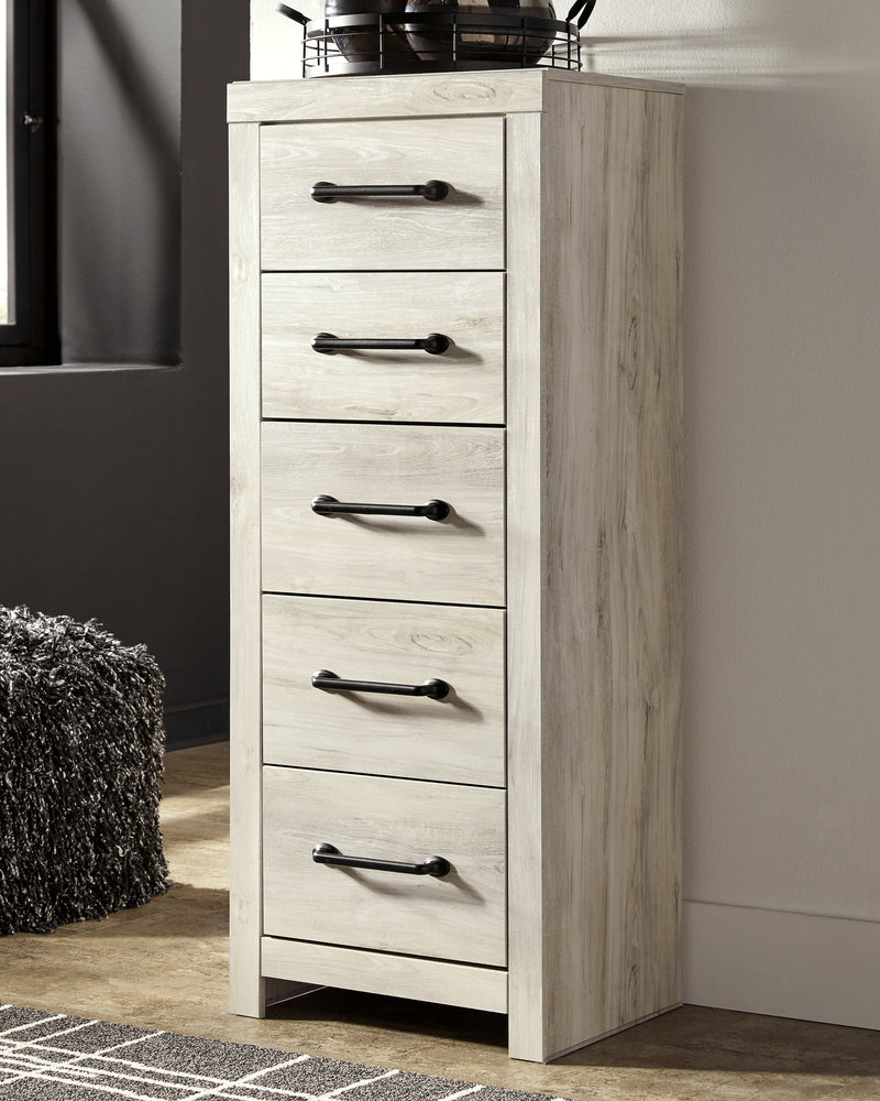 Cambeck Whitewash Narrow Chest Of Drawers