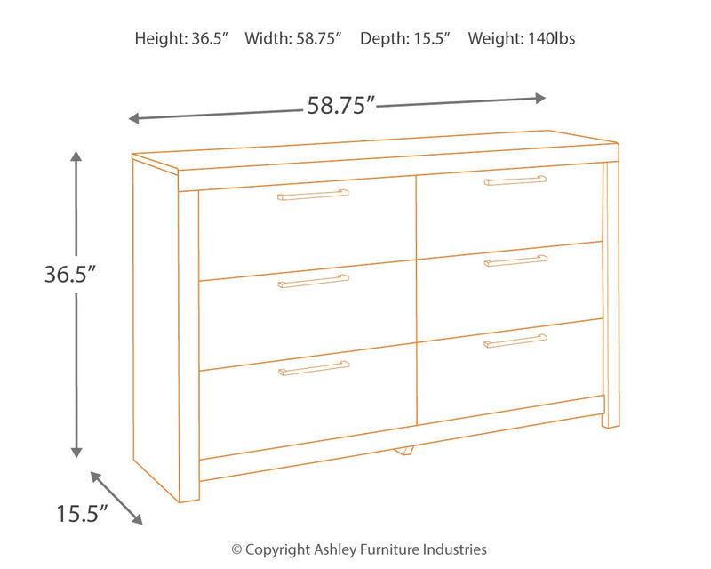 Derekson Multi Gray Dresser