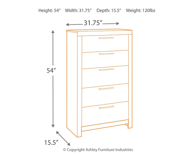 Derekson Multi Gray Chest Of Drawers