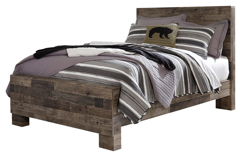 Derekson Multi Gray Full Panel Bed