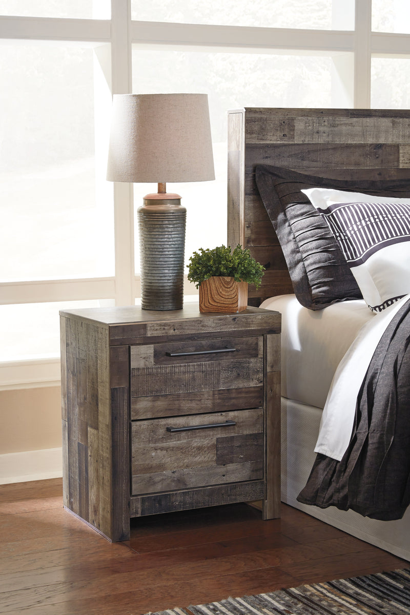 Derekson Multi Gray Nightstand