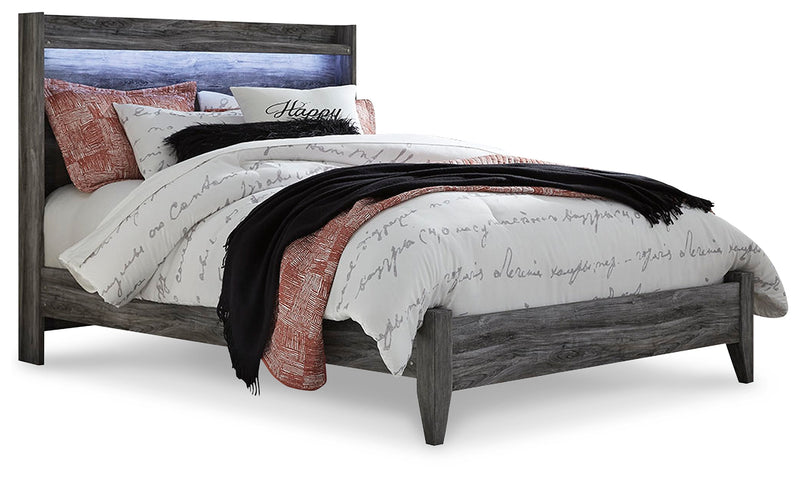 Baystorm Gray Queen Panel Bed