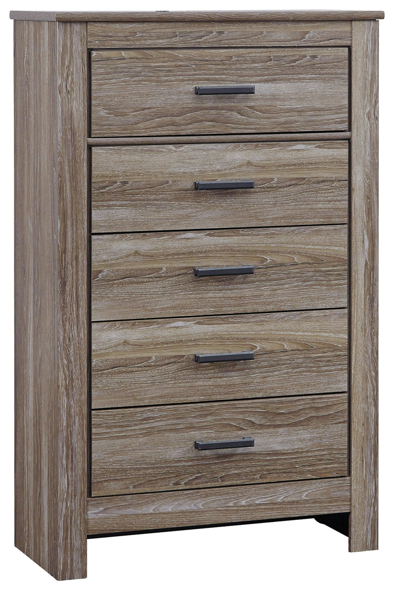 Zelen Warm Gray Chest Of Drawers