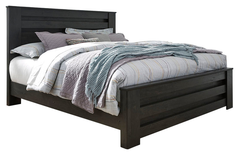 Brinxton Charcoal King Panel Bed