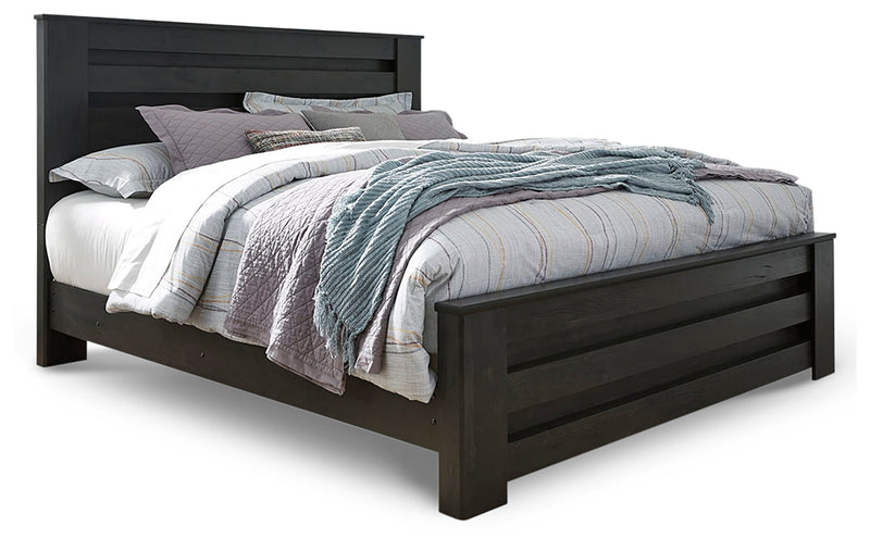 Brinxton Charcoal King Panel Bed