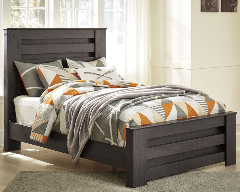 Brinxton Charcoal Full Panel Bed