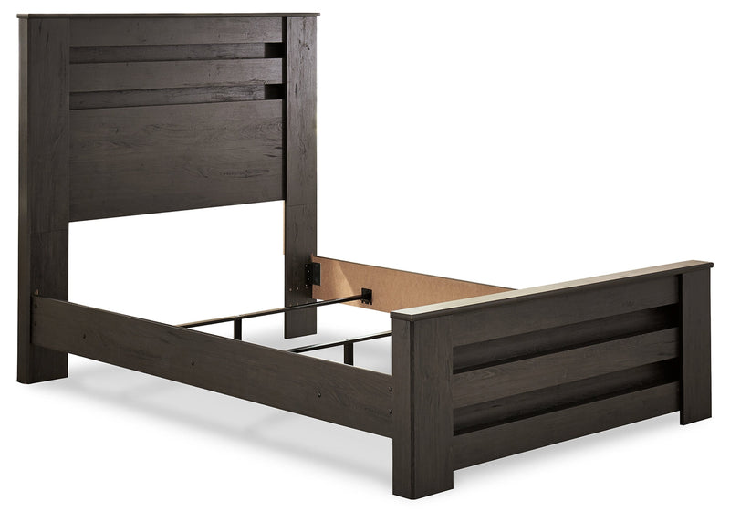 Brinxton Charcoal Full Panel Bed