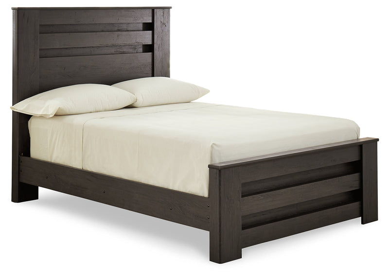 Brinxton Charcoal Full Panel Bed